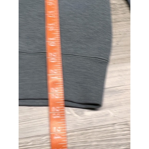 Vintage 90s Y2K Blank Boxy Fit Crewneck Sweatshirt‎ Faded Teal Moss Green Size L - Picture 4 of 4